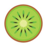 Juicy Kiwi Slice Vector Graphic for Food and Drink Projects