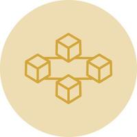 Blockchain Vector Icon Design
