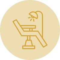 Dentist Chair Vector Icon Design