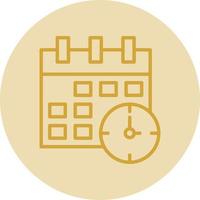 Time ANd Date Vector Icon Design