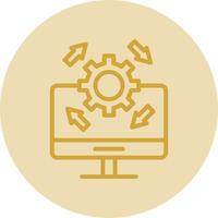 Upgrade Desktop Vector Icon Design