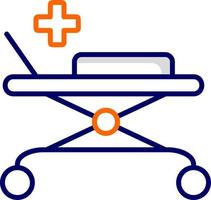Emergency Medical Stretcher Vector Icon
