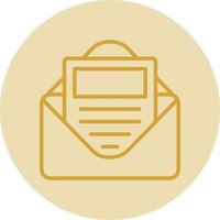E Newsletter Vector Icon Design