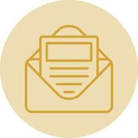 E Newsletter Vector Icon Design