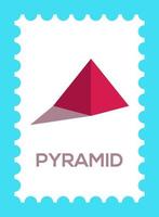 Pyramid design. Abstract art and crafts vector design.