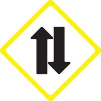 Abstract Traffic symbol design. Designing Clear and concise Traffic Symbols. vector
