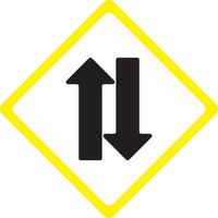 Abstract Traffic symbol design. Designing Clear and concise Traffic Symbols. vector