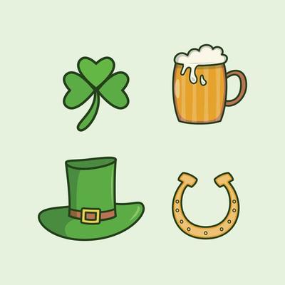 st. patrick day element illustration