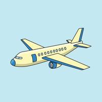 Illustration of Airplane Aircraft Vector Airplane Drawing