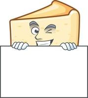 Cheese cake Cartoon character vector