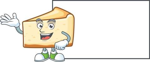 Cheese cake Cartoon character vector