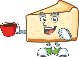 Cheese cake Cartoon character vector