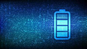 Battery icon made with electricity signs. Charging point station. Rechargeable accumulator. Battery power supply background. Energy Efficiency. Vector illustration.