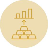 Gold Investing Vector Icon Design