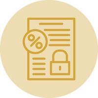 Fixed Interest Vector Icon Design