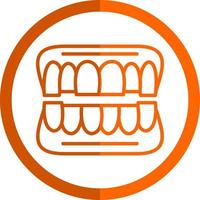 Denture Vector Icon Design