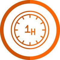 diseño de icono de vector de hora