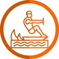 Surfing Vector Icon Design