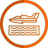 Hydroplane Racing Vector Icon Design