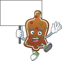 Gingerbread bell Cartoon character vector