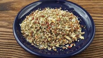 Organic dry BBQ steak seasoning rub video