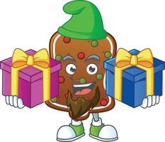 Gingerbread bell Cartoon character vector