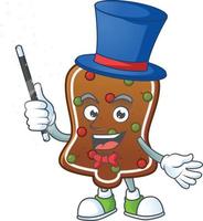 Gingerbread bell Cartoon character vector