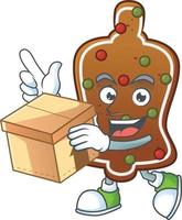 Gingerbread bell Cartoon character vector
