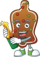 Gingerbread bell Cartoon character vector