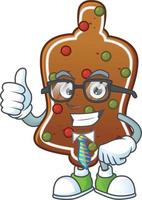 Gingerbread bell Cartoon character vector