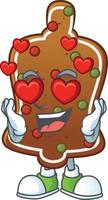 Gingerbread bell Cartoon character vector