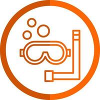 diseño de icono de vector de snorkel