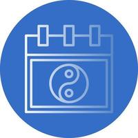 Chinese Calendar Vector Icon Design