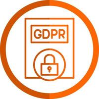 Gdpr Policy Vector Icon Design