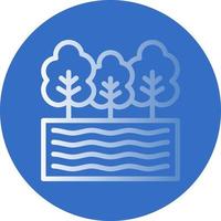 diseño de icono de vector de lago