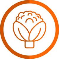 Cauliflower Vector Icon Design