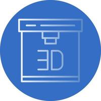 3d Printer Vector Icon Design