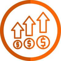 Money Growth Vector Icon Design