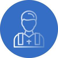 Priest Vector Icon Design