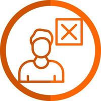 Delete User Vector Icon Design
