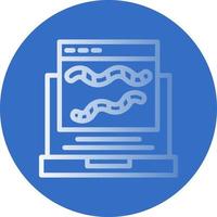 Worm Vector Icon Design