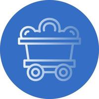 Mining Cart Vector Icon Design