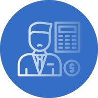 Accountant Vector Icon Design