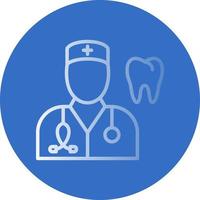 Male Dentist Vector Icon Design