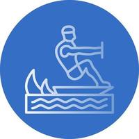 Surfing Vector Icon Design