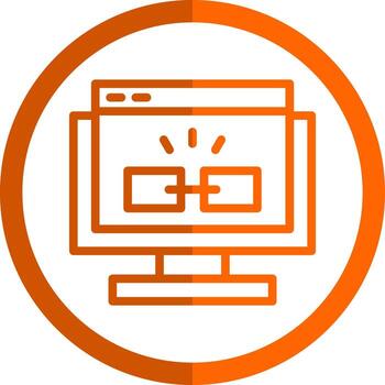 Hyperlink Vector Icon Design