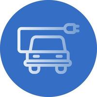 Electric Car Vector Icon Design