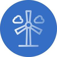 Wind Turbine Vector Icon Design