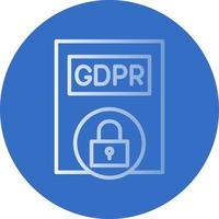 diseño de icono de vector de política gdpr