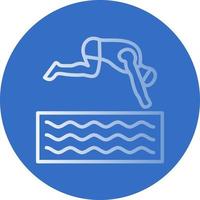 Freediving Vector Icon Design